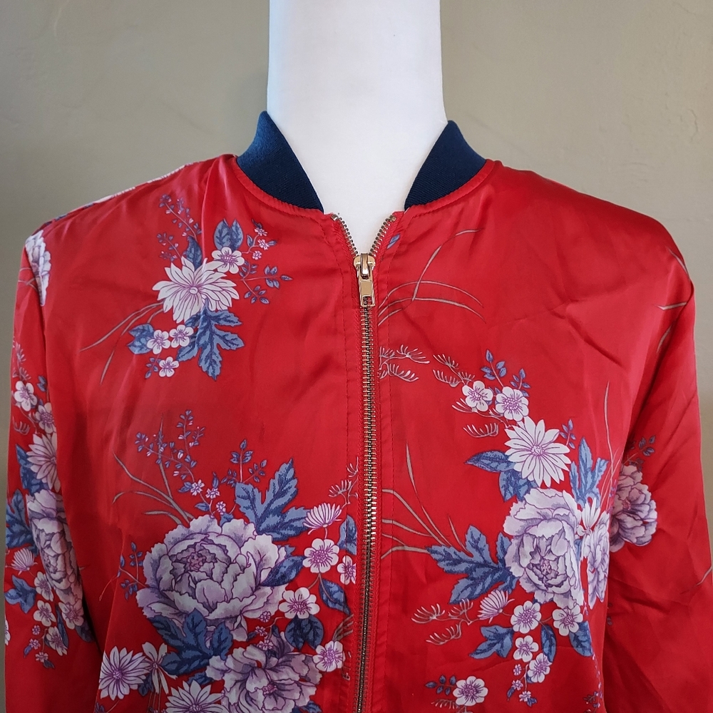 Floral Bomber Jacket - image 2
